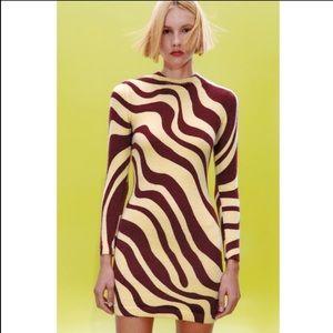 Zara Jacquard Knit Dress